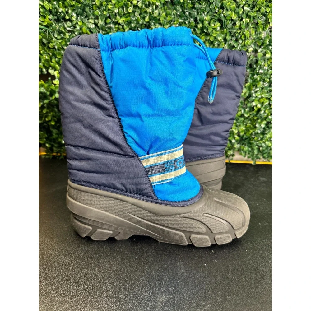 Sorel Cub Kids US 6 Navy Blue Fleece Lined Insulated Round Toe Winter Boots